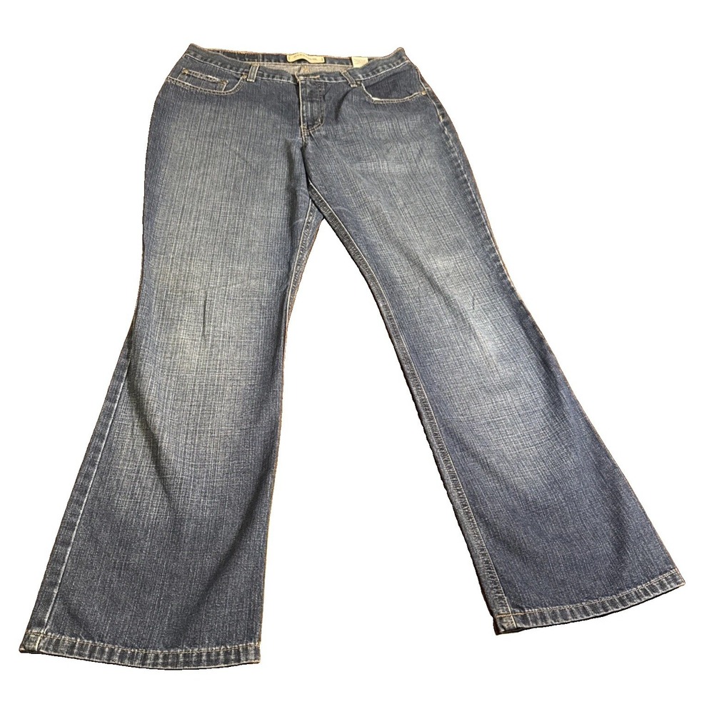 VTG Y2K Hydraulic Jeans Womens 11/12 Blue Low Rise Bootcut Flare Denim Mexico